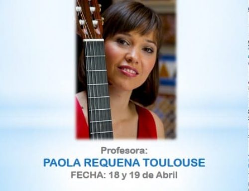 Clases magistrales de guitarra clásica por la Prof. Paola Requena